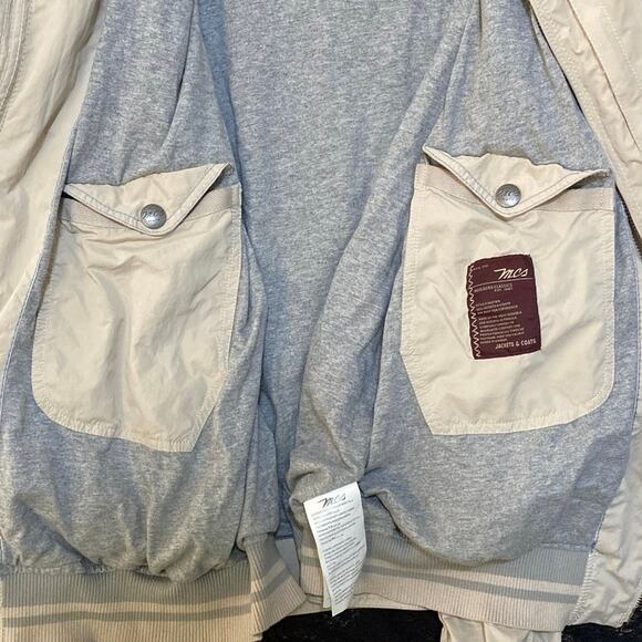 VINTAGE Marlboro Classics Men's Wear MCS EU 58 FR 50 Beige Tan Bomber Jacket XXL - Picture 5 of 11